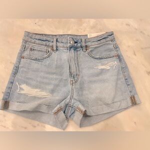 American Eagle Mom Shorts Strigid Super High Rise